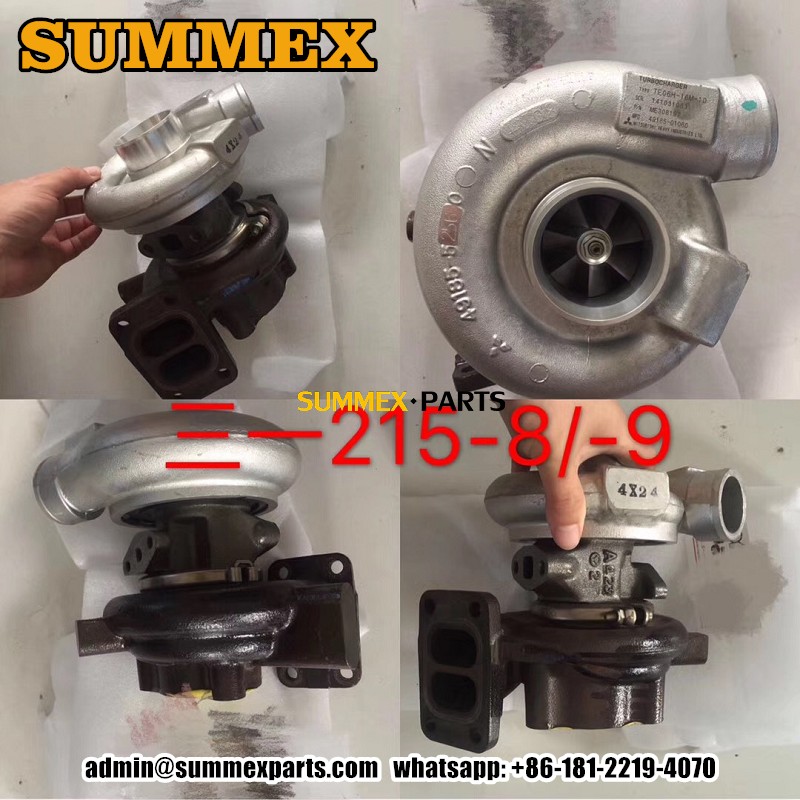 SY215-8 SY215-9 SK200-6 SK200-5 Mitsubishi 6D34T Engine TE06H-16M Turbocharger 49185-01020 ME088840 for Kobelco 200-6 200-5 Sany 215-8 215-9 Crawler Excavator